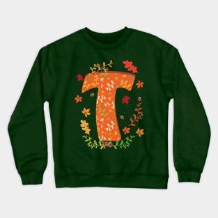 Letter T Monogram Crewneck Sweatshirt